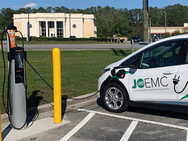 JOEMC Installs EV Charging Stations – Jones-Onslow Electric Membership